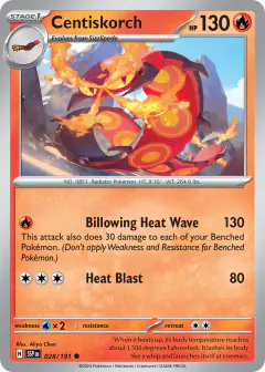 Centiskorch 028/191 Common card from Surging Sparks