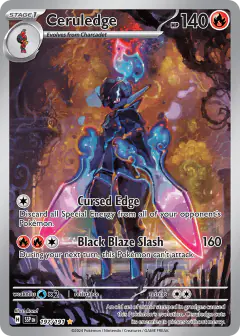 Ceruledge 197/191 Illustration Rare card from Surging Sparks