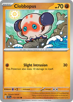 Clobbopus 112/191 Common card from Surging Sparks