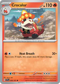 Crocalor 030/191 Common card from Surging Sparks