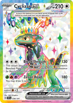 Cyclizar ex 228/191 Ultra Rare card from Surging Sparks