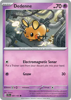 Dedenne 087/191 Common card from Surging Sparks