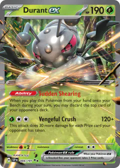 Durant ex 004/191 Double Rare card from Surging Sparks