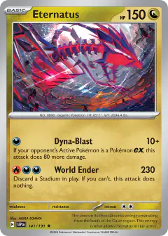 Eternatus 141/191 Rare card from Surging Sparks