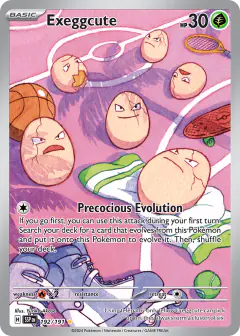 Exeggcute 192/191 Illustration Rare card from Surging Sparks
