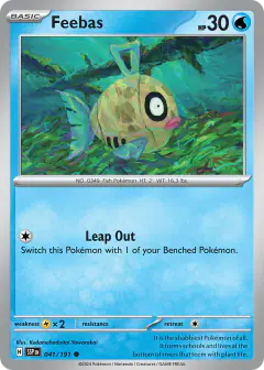 Feebas 041/191 Common card from Surging Sparks
