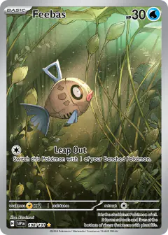 Feebas 198/191 Illustration Rare card from Surging Sparks
