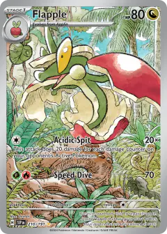 Flapple 210/191 Illustration Rare card from Surging Sparks