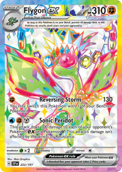 Flygon ex 222/191 Ultra Rare card from Surging Sparks