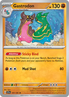 Gastrodon 107/191 Rare card from Surging Sparks