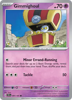 Gimmighoul 097/191 Common card from Surging Sparks