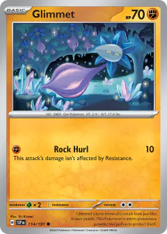 Glimmet 114/191 Common card from Surging Sparks