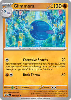Glimmora 115/191 Common card from Surging Sparks