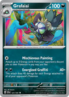 Grafaiai 121/191 Uncommon card from Surging Sparks