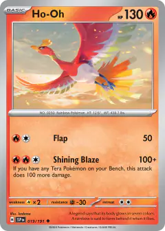 Ho-Oh 019/191 Uncommon card from Surging Sparks