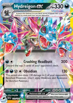 Hydreigon ex 119/191 Double Rare card from Surging Sparks