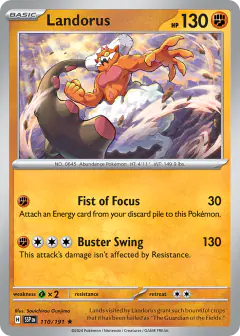 Landorus 110/191 Rare card from Surging Sparks