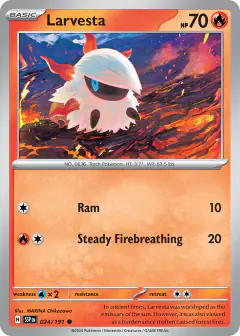 Larvesta 024/191 Common card from Surging Sparks