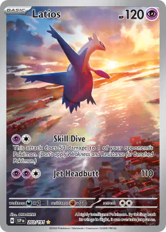 Latios 203/191 Illustration Rare card from Surging Sparks