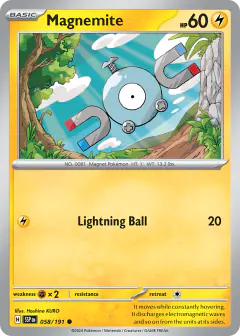 Magnemite 058/191 Common card from Surging Sparks