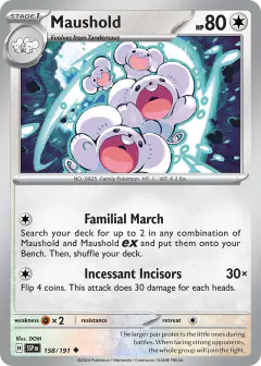 Maushold 158/191 Uncommon card from Surging Sparks
