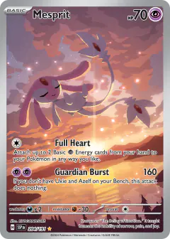 Mesprit 204/191 Illustration Rare card from Surging Sparks