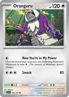 Oranguru 156/191 Common card from Surging Sparks