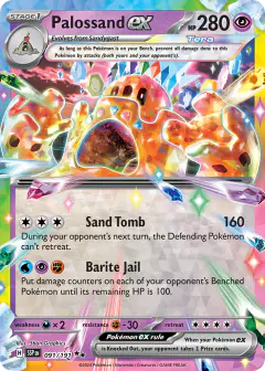 Palossand ex 091/191 Double Rare card from Surging Sparks