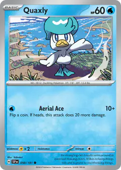 Quaxly 050/191 Common card from Surging Sparks