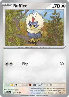 Rufflet 152/191 Common card from Surging Sparks