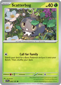 Scatterbug 005/191 Common card from Surging Sparks