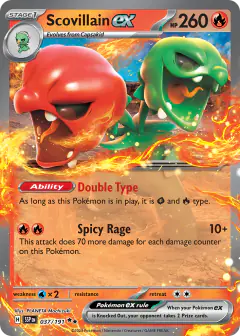 Scovillain ex 037/191 Double Rare card from Surging Sparks