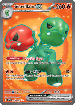 Scovillain ex 216/191 Ultra Rare card from Surging Sparks