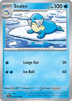 Sealeo 044/191 Common card from Surging Sparks