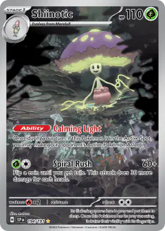 Shiinotic 194/191 Illustration Rare card from Surging Sparks