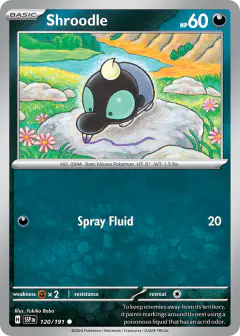 Shroodle 120/191 Common card from Surging Sparks