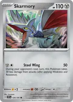 Skarmory 124/191 Common card from Surging Sparks