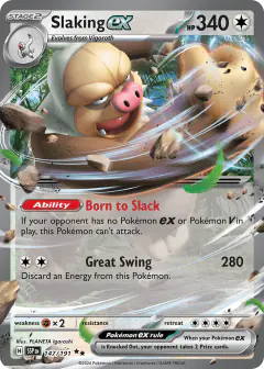 Slaking ex 147/191 Double Rare card from Surging Sparks