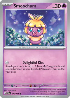 Smoochum 075/191 Common card from Surging Sparks