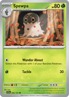 Spewpa 006/191 Common card from Surging Sparks