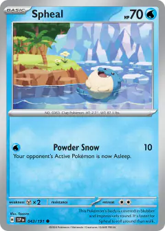 Spheal 043/191 Common card from Surging Sparks