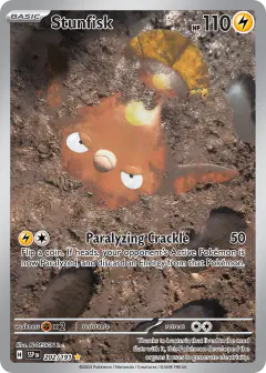 Stunfisk 202/191 Illustration Rare card from Surging Sparks