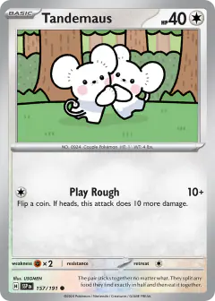 Tandemaus 157/191 Common card from Surging Sparks