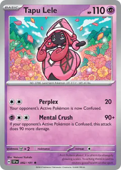 Tapu Lele 092/191 Rare card from Surging Sparks