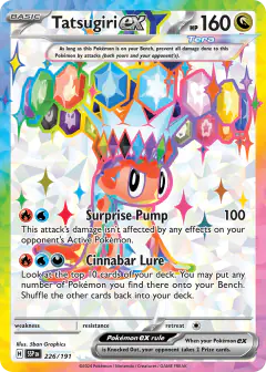 Tatsugiri ex 226/191 Ultra Rare card from Surging Sparks