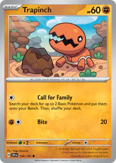 Trapinch 104/191 Common card from Surging Sparks