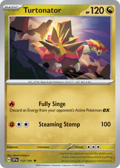 Turtonator 137/191 Uncommon card from Surging Sparks