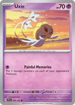 Uxie 078/191 Common card from Surging Sparks