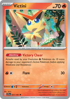 Victini 021/191 Uncommon card from Surging Sparks