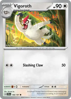 Vigoroth 146/191 Common card from Surging Sparks